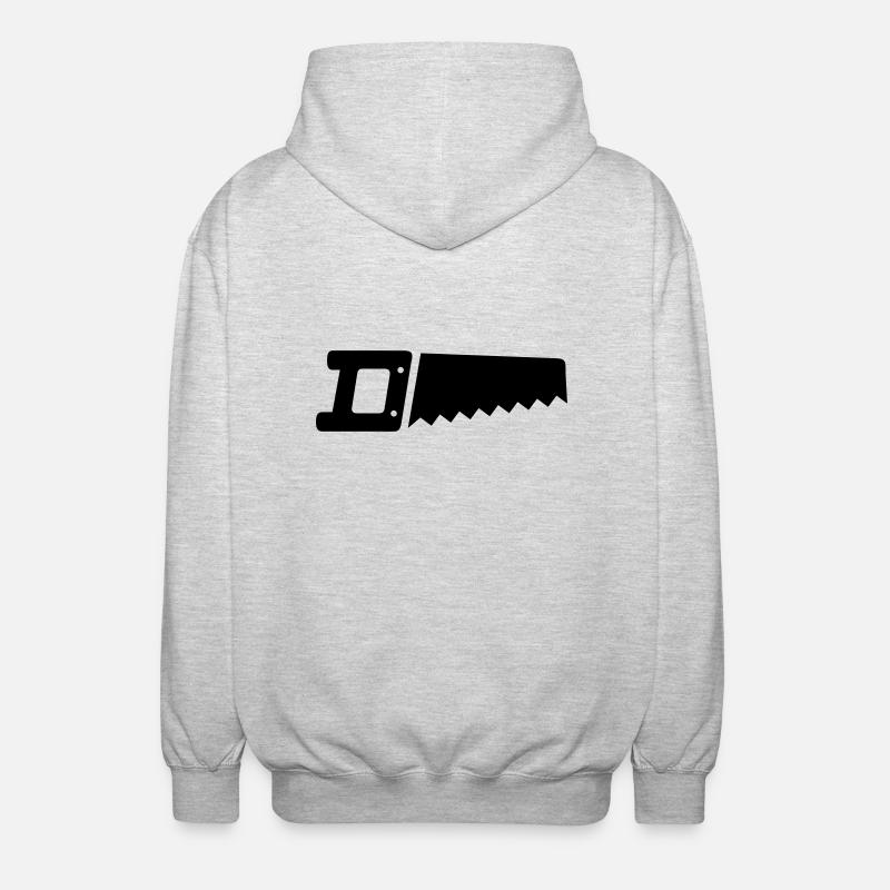 Säge - Unisex Kapuzenjacke - Hellgrau meliert