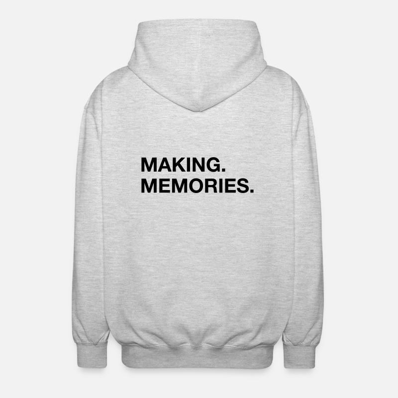 making memories - Unisex Kapuzenjacke - Hellgrau meliert