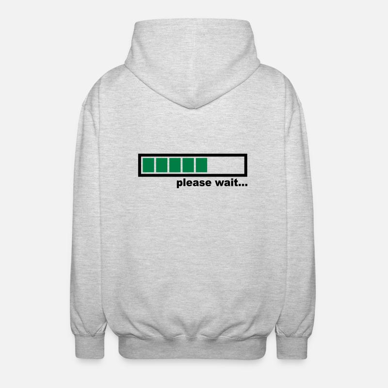 Loading - Unisex Kapuzenjacke - Hellgrau meliert