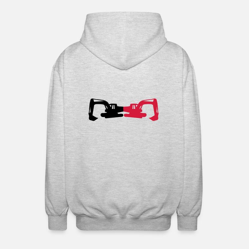 bagger02 - Veste à capuche unisexe - gris clair chiné