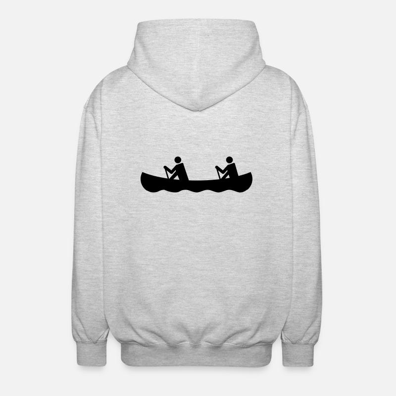 canoë - Veste à capuche unisexe - gris clair chiné