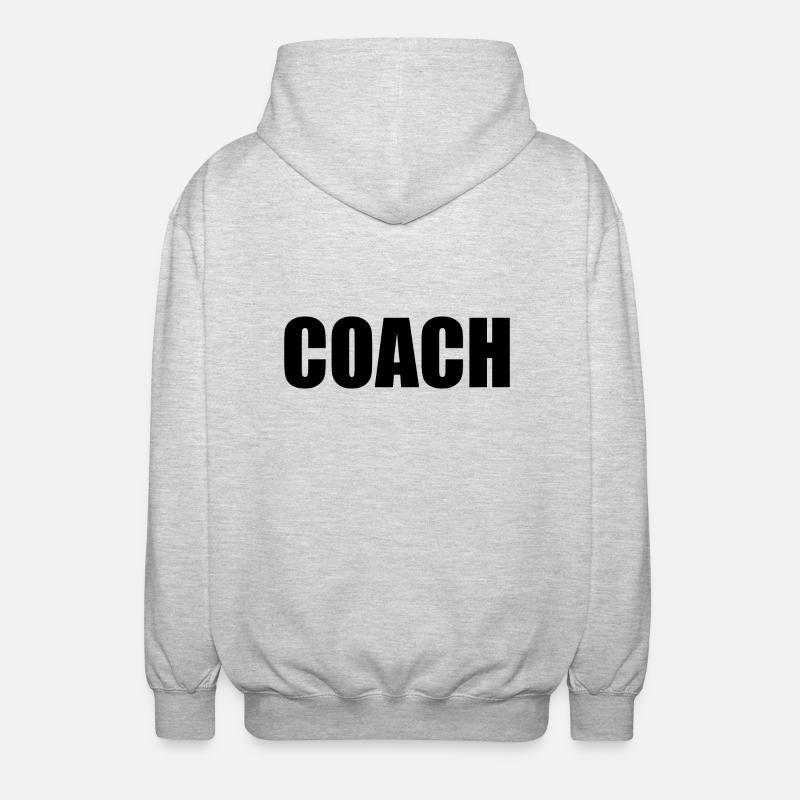 coach - Veste à capuche unisexe - gris clair chiné