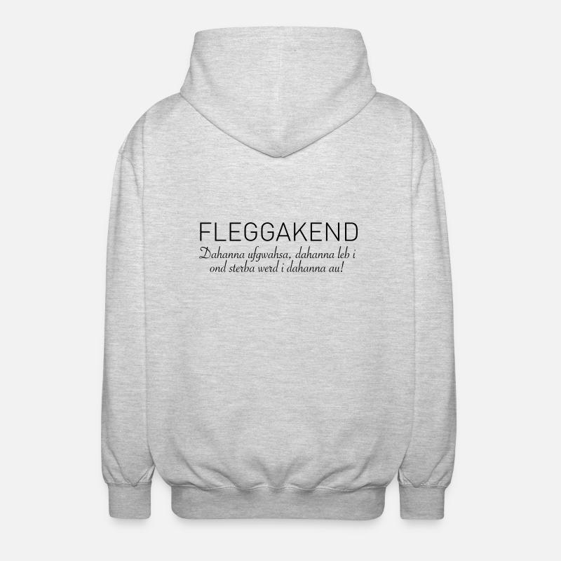 Fleggakend - Unisex Kapuzenjacke - Hellgrau meliert