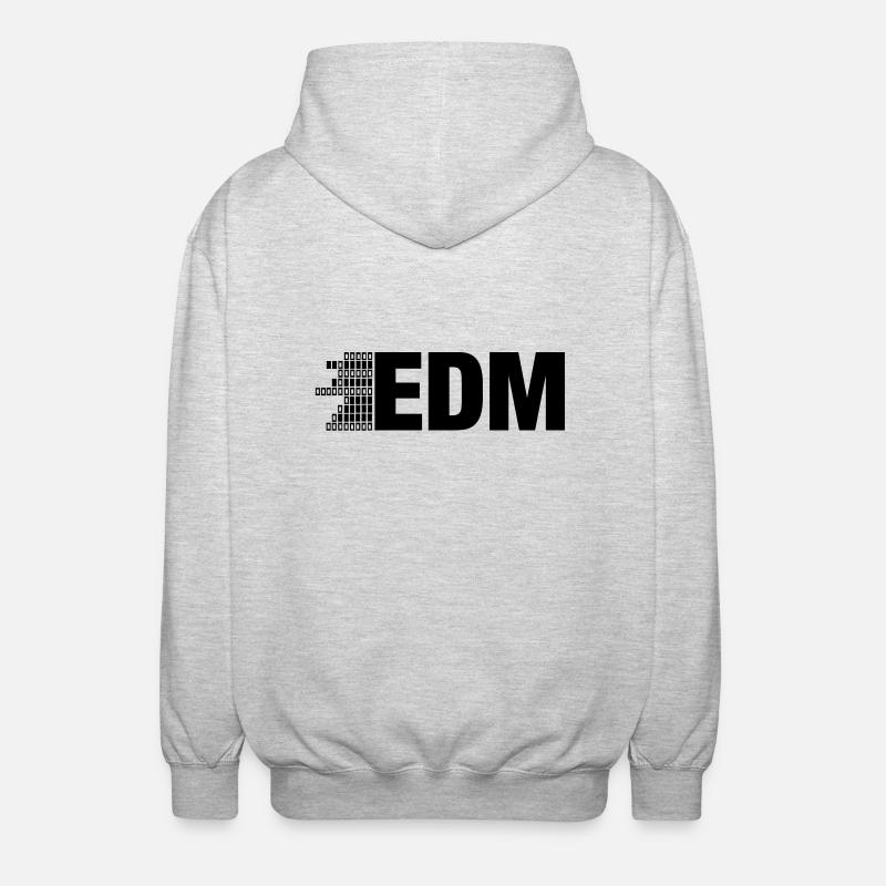 ELECTRO,DUBSTEP,EDM,MUSIC,DANCE,ELECTRONIC,MINIMAL - Unisex Kapuzenjacke - Hellgrau meliert