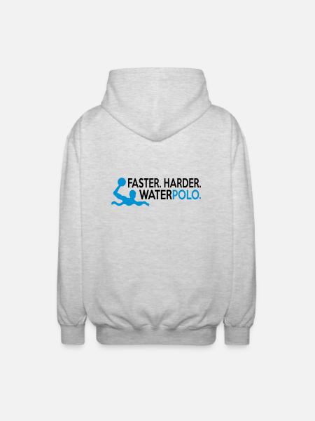 waterpolofaster - Unisex Hooded Jacket - light heather grey