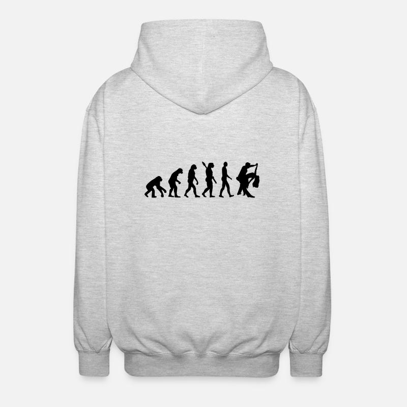 Evolution Dancing - Unisex Hooded Jacket - light heather grey