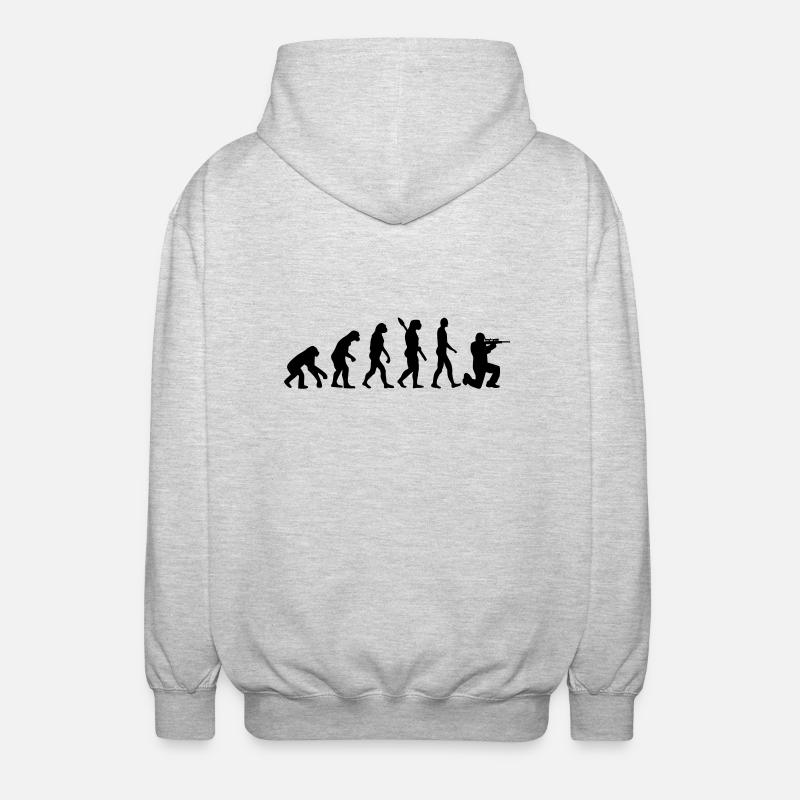 Evolution Airsoft - Unisex Hooded Jacket - light heather grey