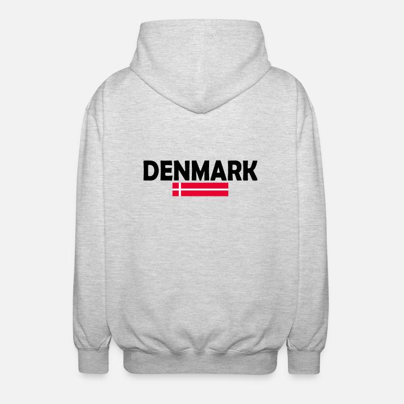 Danemark - Veste à capuche unisexe - gris clair chiné