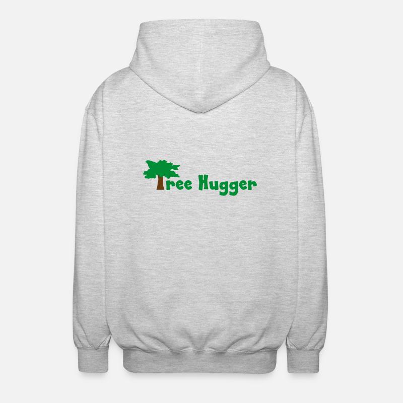 Tree Hugger - Unisex Kapuzenjacke - Hellgrau meliert