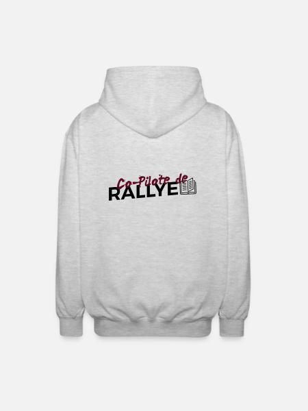 Copilote de Rallye - Veste à capuche unisexe - gris clair chiné