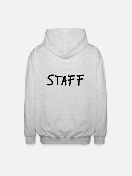 staff - Unisex Kapuzenjacke - Hellgrau meliert
