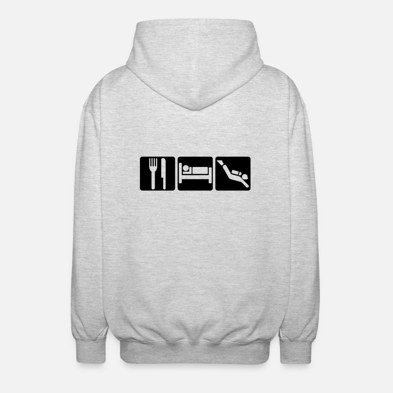 EAT SLEEP DIVE 2 - Veste à capuche unisexe - gris clair chiné