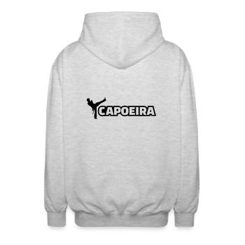 Capoeira - Veste à capuche unisexe - gris clair chiné - Dos - AI Model Male 185 light (185cm)