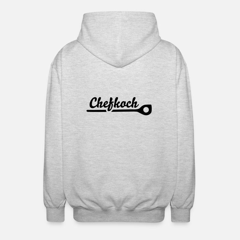 Cuisinier - Veste à capuche unisexe - gris clair chiné