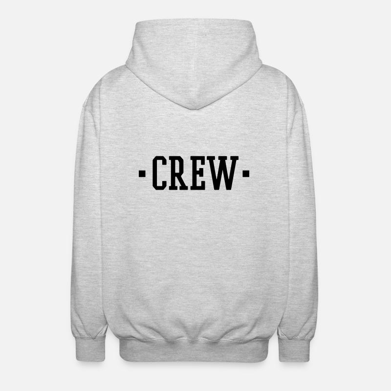 CREW - Unisex Kapuzenjacke - Hellgrau meliert