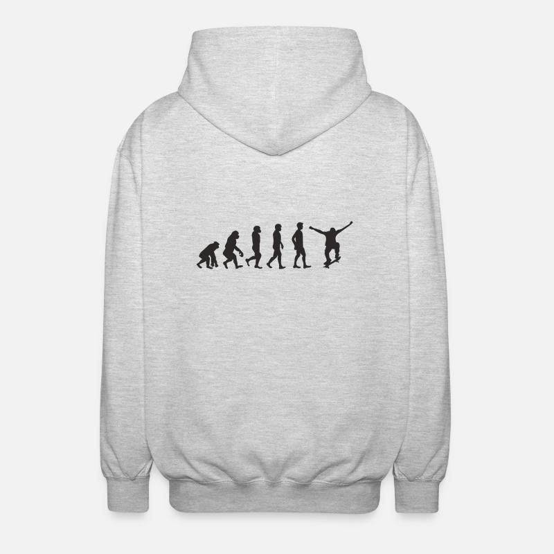 Evolution Skater - Unisex Hooded Jacket - light heather grey