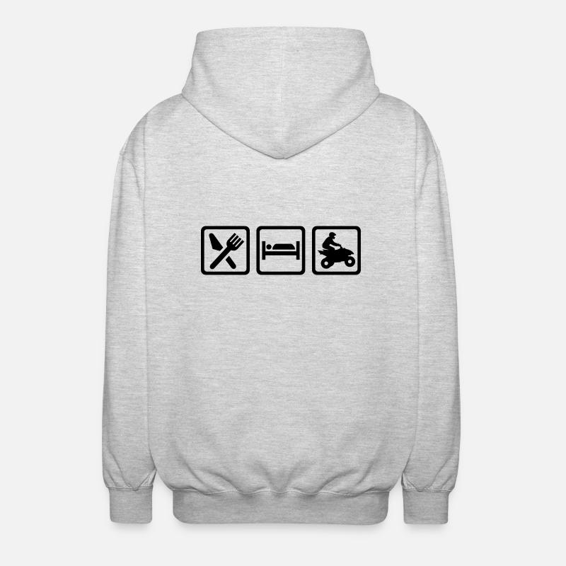 Quad - Veste à capuche unisexe - gris clair chiné