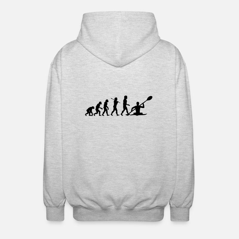 Kayaking - Kayak Evolution - Unisex Hooded Jacket - light heather grey