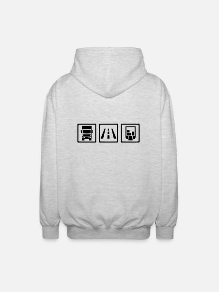 Truck - Unisex Hooded Jacket - light heather grey