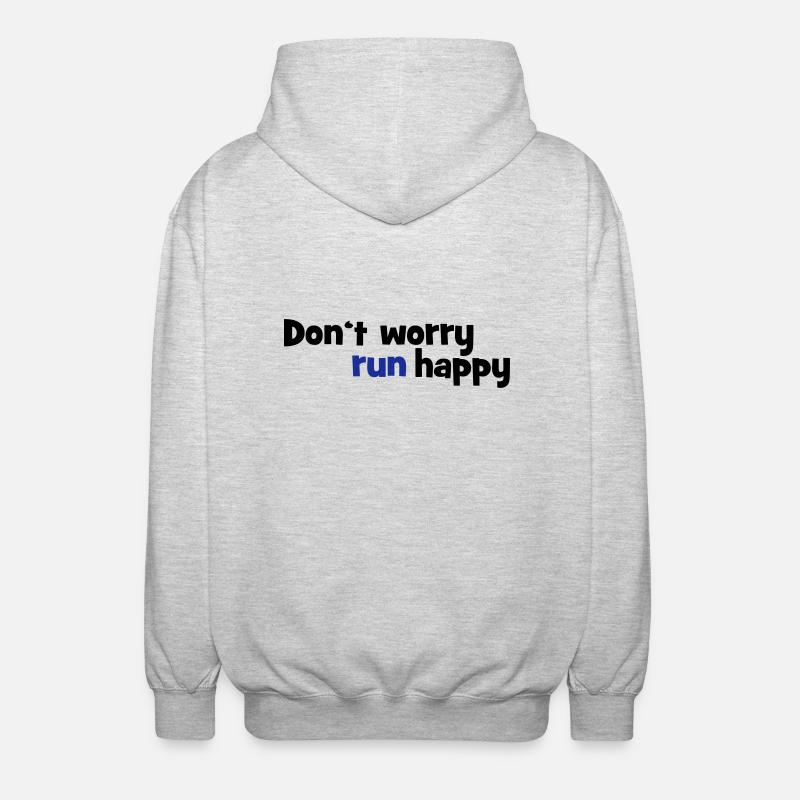 course - Veste à capuche unisexe - gris clair chiné