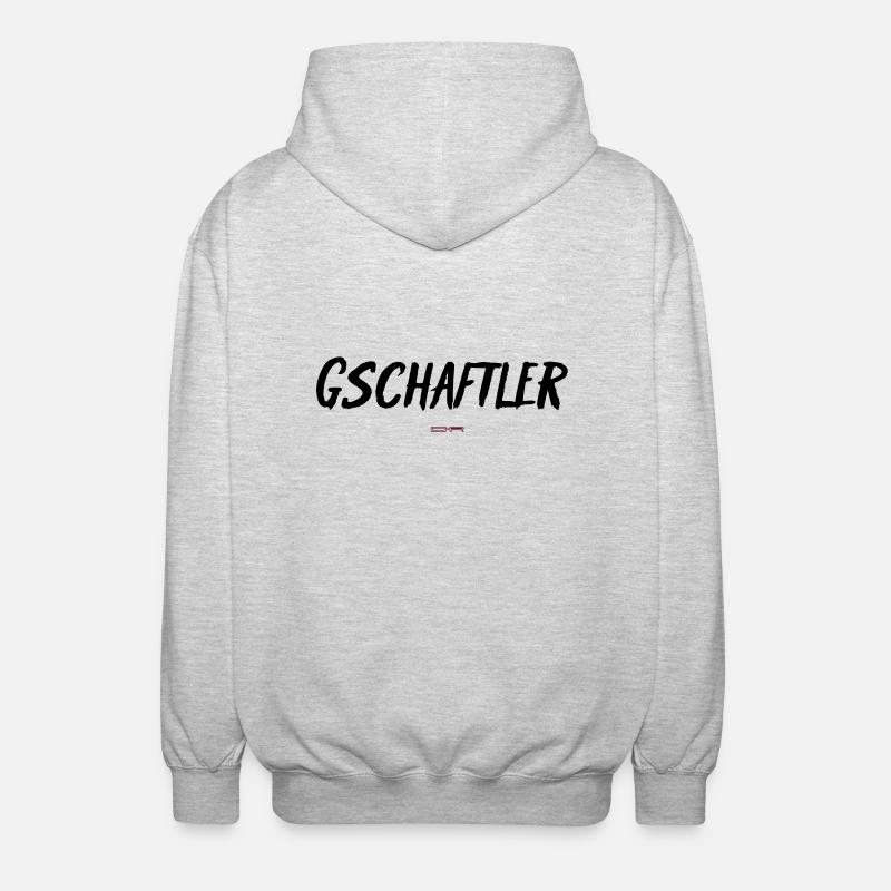Gschaftler - Unisex Kapuzenjacke - Hellgrau meliert