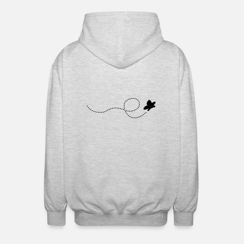 schmetterling - Unisex Hooded Jacket - light heather grey