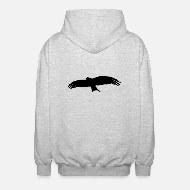 Oiseau - Veste à capuche unisexe - gris clair chiné