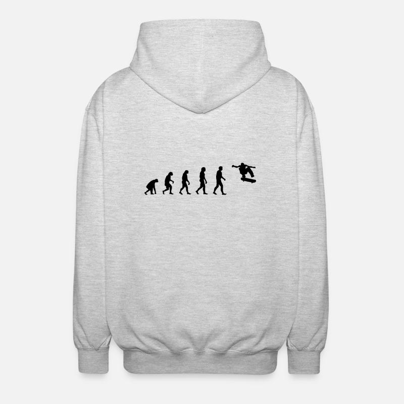 Evolution Skate - Unisex Hooded Jacket - light heather grey