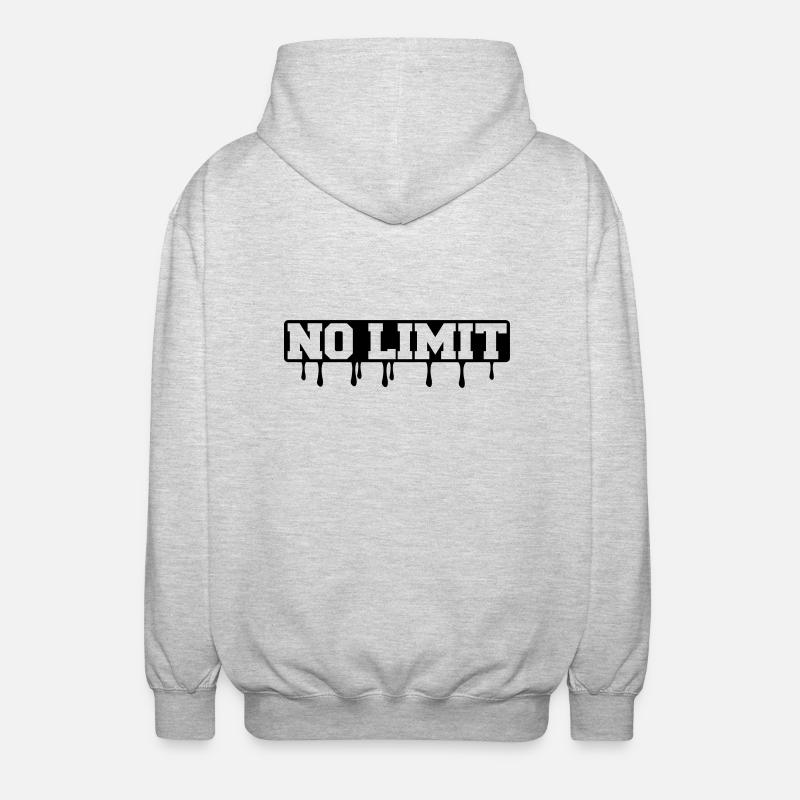 no_limit1 - Veste à capuche unisexe - gris clair chiné