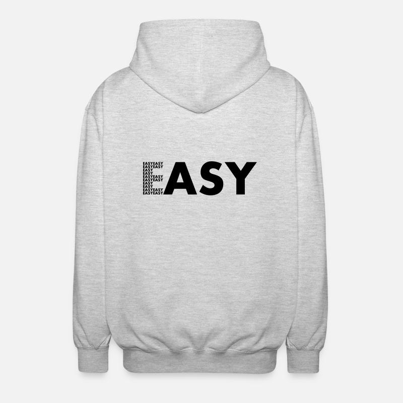 EASY - Unisex Kapuzenjacke - Hellgrau meliert