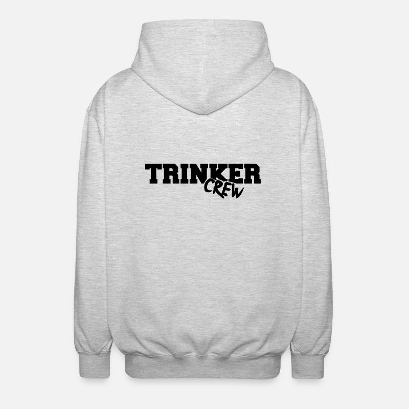 trinker_crew - Unisex Kapuzenjacke - Hellgrau meliert