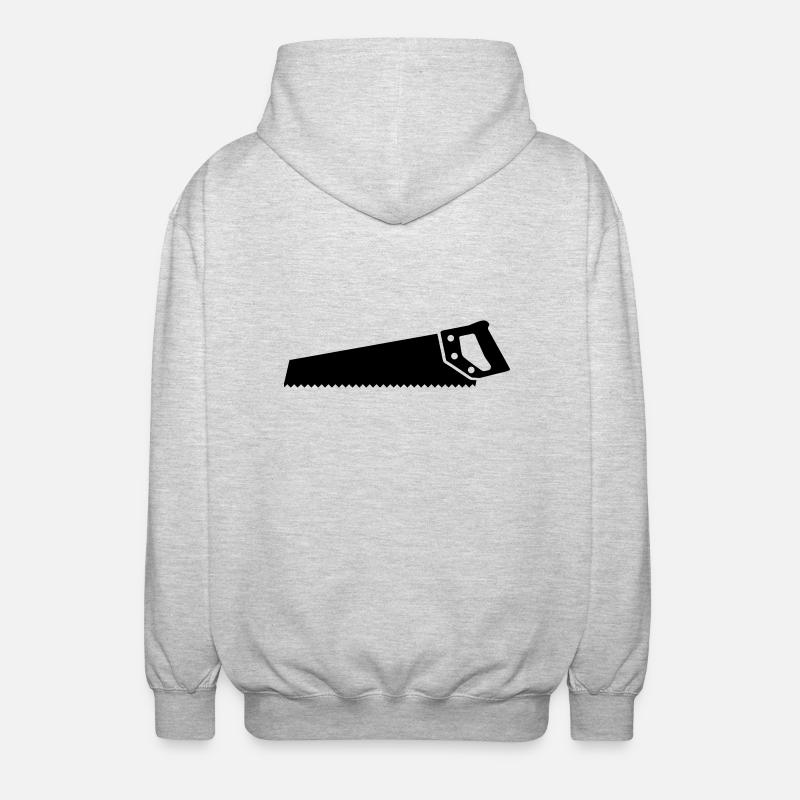 Säge - Unisex Kapuzenjacke - Hellgrau meliert