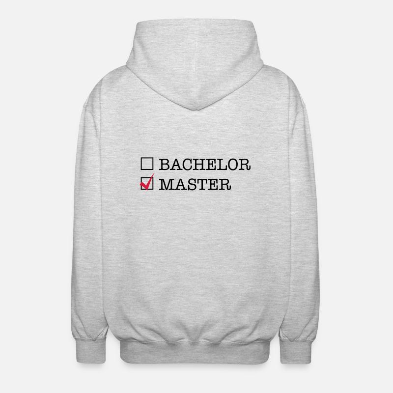 Master - Unisex Kapuzenjacke - Hellgrau meliert