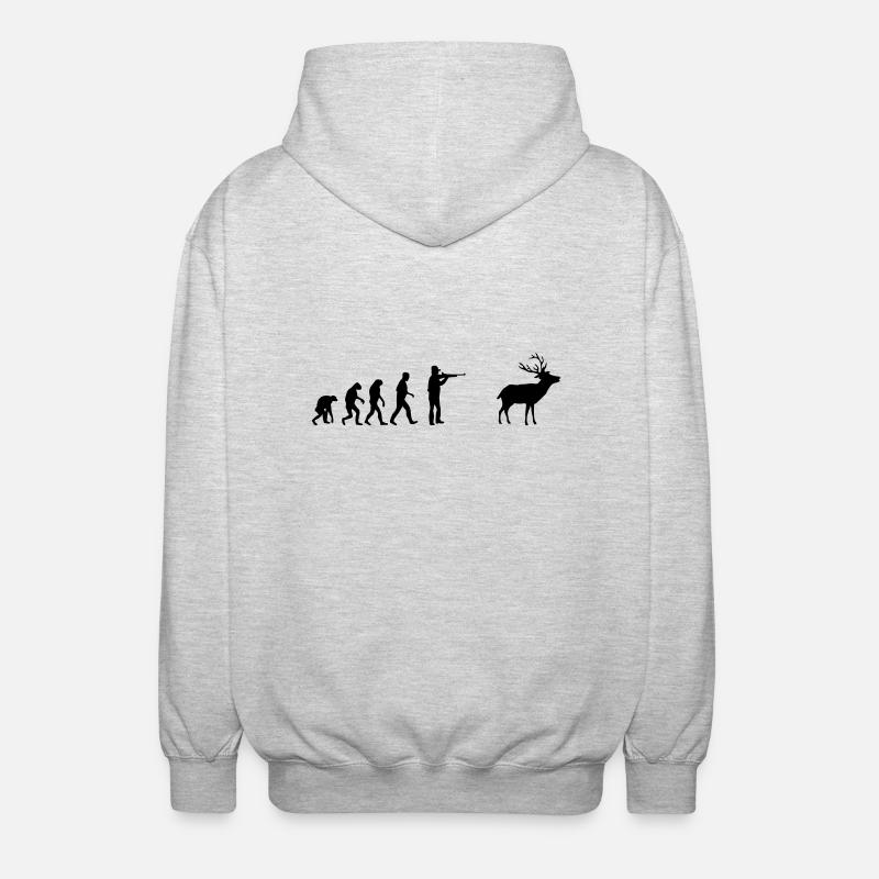 evolution - Unisex Hooded Jacket - light heather grey