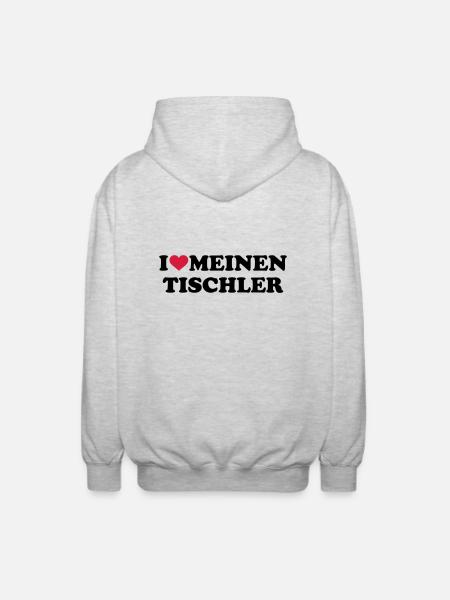 Tischler - Unisex Kapuzenjacke - Hellgrau meliert