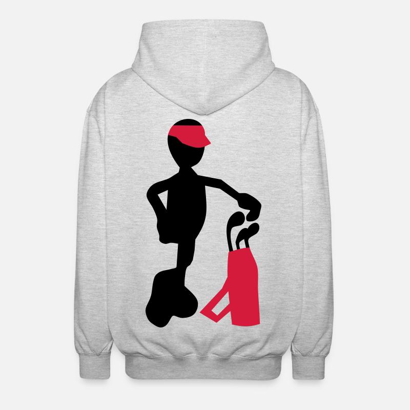 golf - Veste à capuche unisexe - gris clair chiné