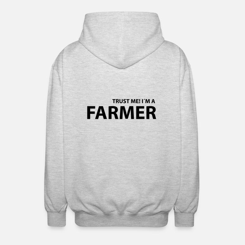 farmer - Unisex Kapuzenjacke - Hellgrau meliert