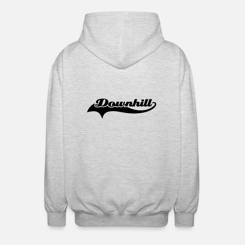 Downhill Schweif - Unisex Kapuzenjacke - Hellgrau meliert