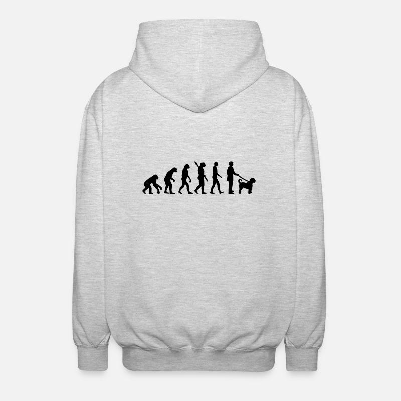 Labradoodle - Unisex Kapuzenjacke - Hellgrau meliert