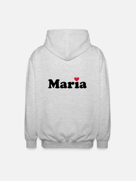 Maria - Veste à capuche unisexe - gris clair chiné