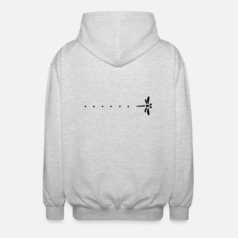 Passage libllule and astonishment - Unisex Hooded Jacket - light heather grey