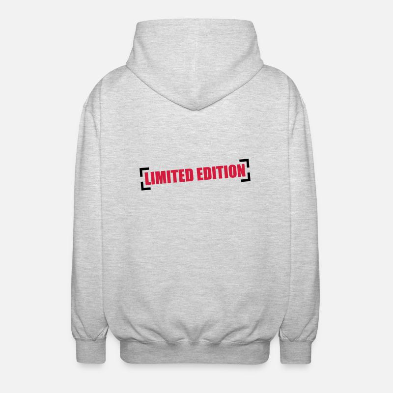 Limited Edition - Unisex Kapuzenjacke - Hellgrau meliert