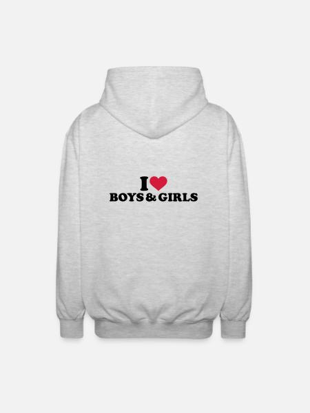 Bisexuell - Unisex Kapuzenjacke - Hellgrau meliert