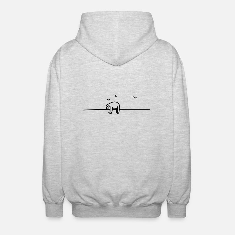 sleep - Veste à capuche unisexe - gris clair chiné