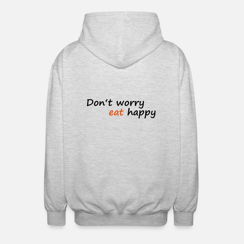 essen - Unisex Kapuzenjacke - Hellgrau meliert
