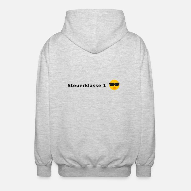 steuerklasse - Unisex Kapuzenjacke - Hellgrau meliert