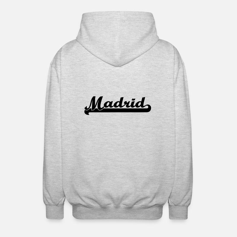 madrid - Veste à capuche unisexe - gris clair chiné