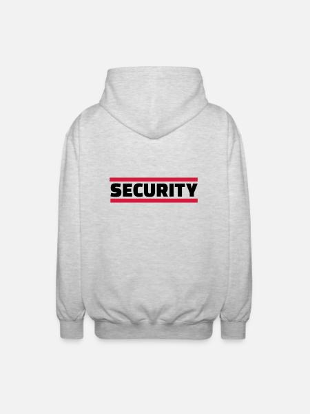 Security - Veste à capuche unisexe - gris clair chiné