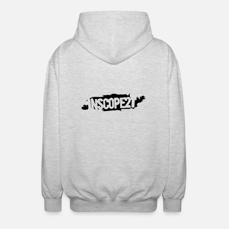 inscope_grunge_test - Unisex Kapuzenjacke - Hellgrau meliert