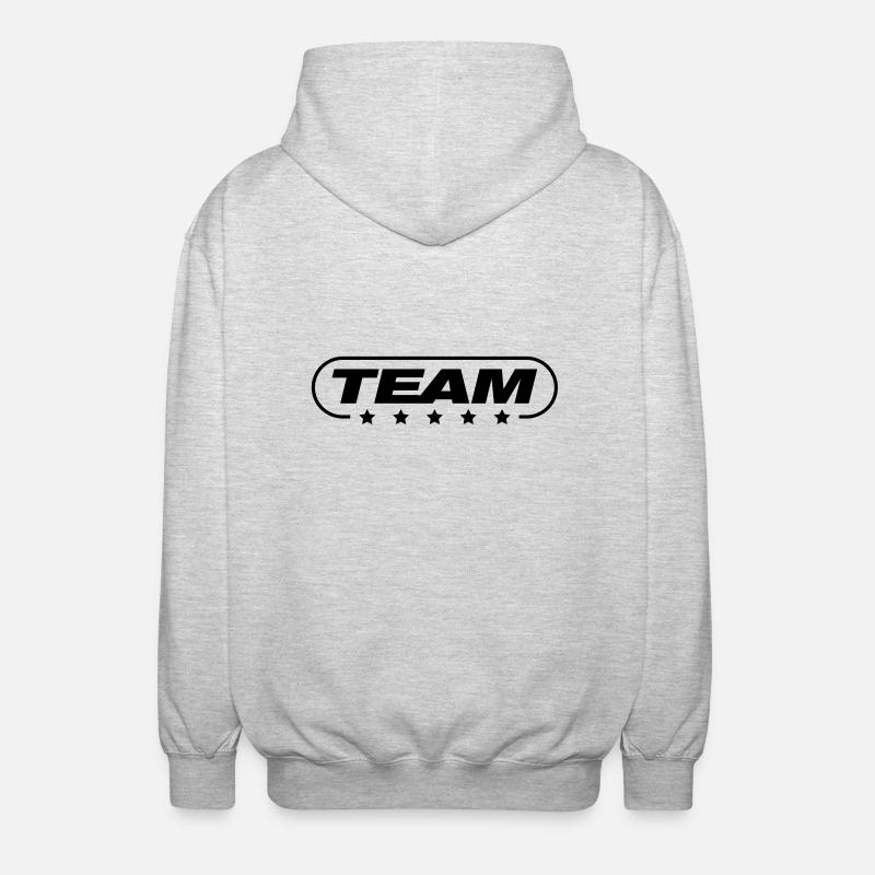 team_wq1 - Veste à capuche unisexe - gris clair chiné